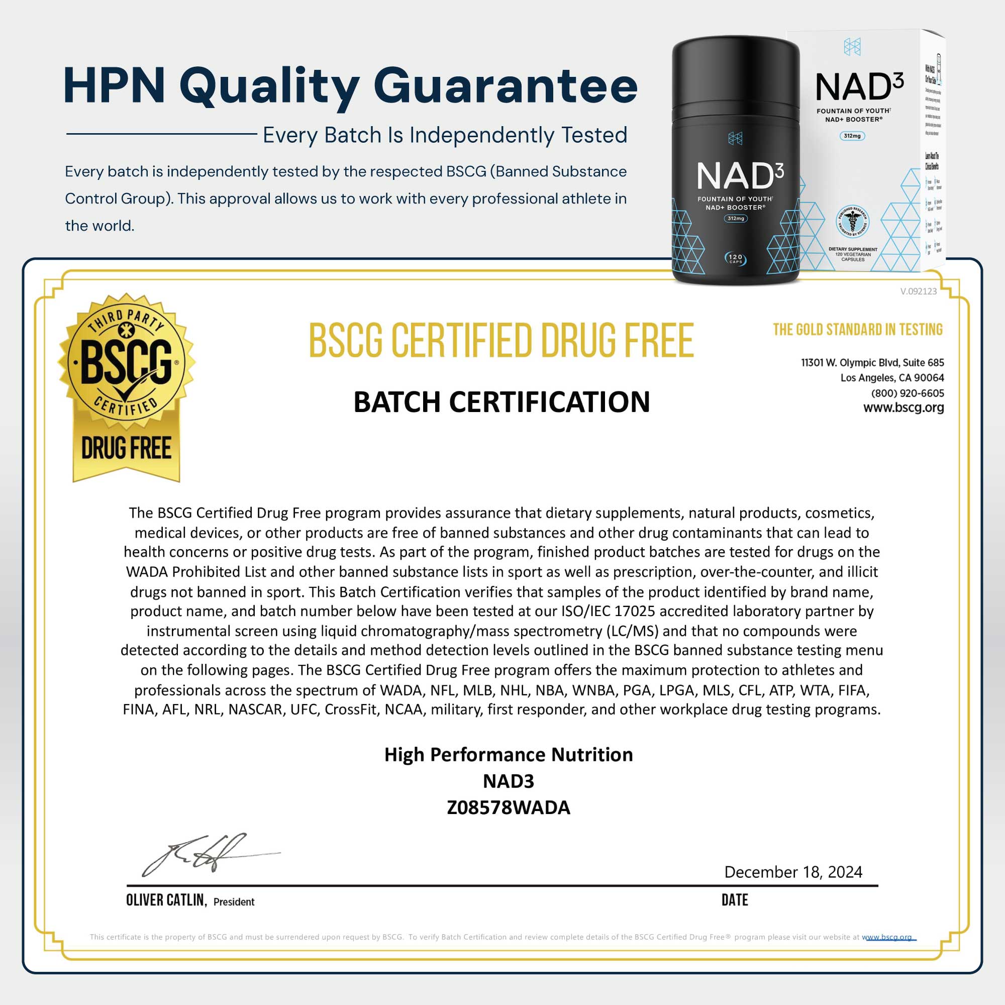 NAD3® 120 • An All Natural NAD+ Booster® Dietary Supplement (2 Month Supply)