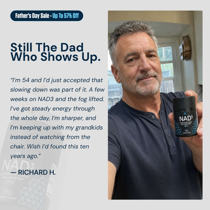 NAD3® 30 • An All Natural NAD+ Booster® Dietary Supplement (15 Day Supply)