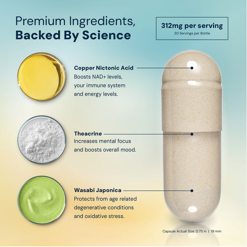 NAD3® 60 • An All Natural NAD+ Booster® Dietary Supplement (1 Month Supply)