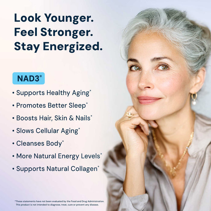 NAD3® 60 • An All Natural NAD+ Booster® Dietary Supplement (1 Month Supply)
