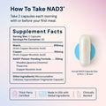 NAD3® 60 • An All Natural NAD+ Booster® Dietary Supplement (1 Month Supply)